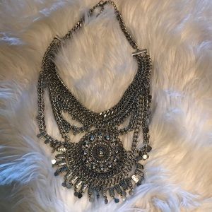 Silver Boho Chic Necklace